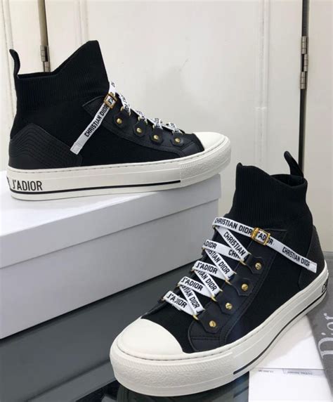 all black dior sneakers|christian Dior high cut sneakers.